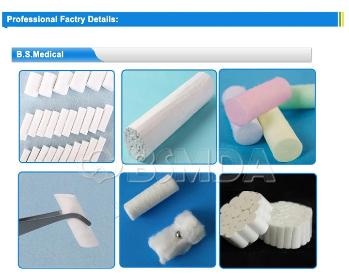 Supply All Kinds of Dental Materials Medical Cotton Rolls