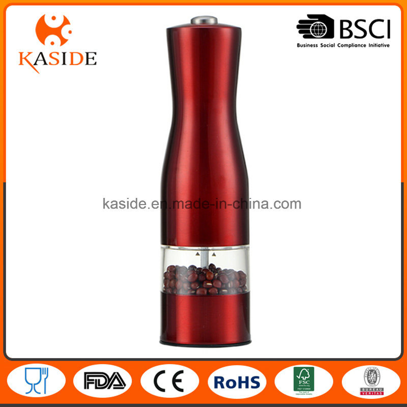 Metallic Color Custom Wine Bottle Electric Salt & Pepper Mill