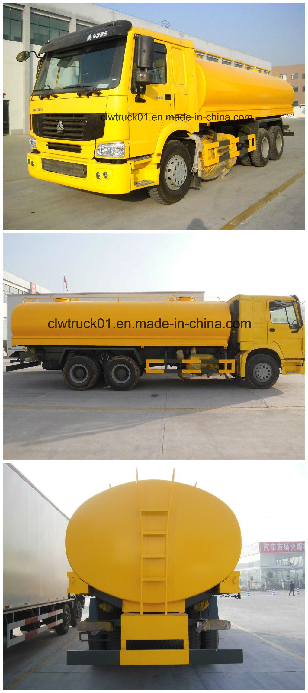 China Factory Supply Sinotruk HOWO 6X4 20cbm Water Tank Truck