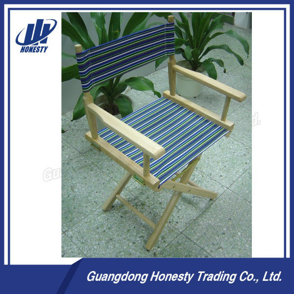 L002 Hot Sale Wooden Foldable Director Chair with Customized Canvas