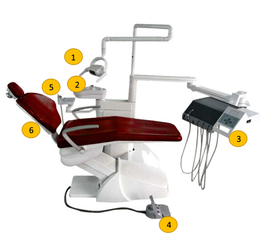 Widely Used Dental Unit Integral Dental Unit Chair