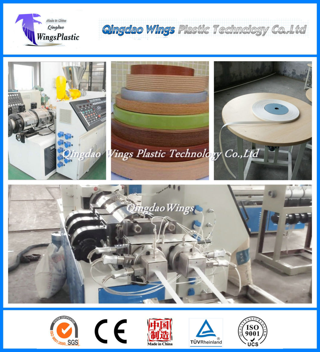 Plastic Extruder Machine for PVC Edge Banding Tape of Particle Board