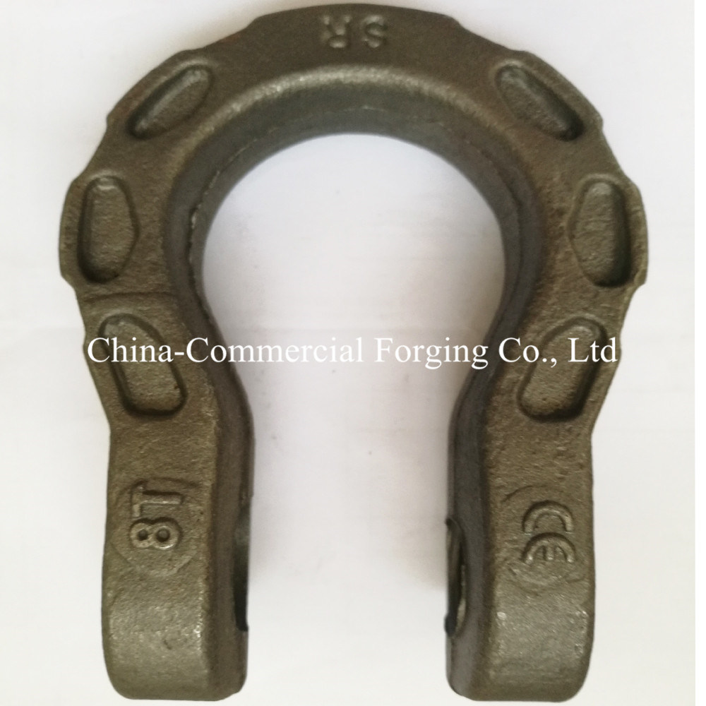 Ce ISO ANSI Confirmed Forged Steel Horseshoe Shape Rigging Marine Shackle