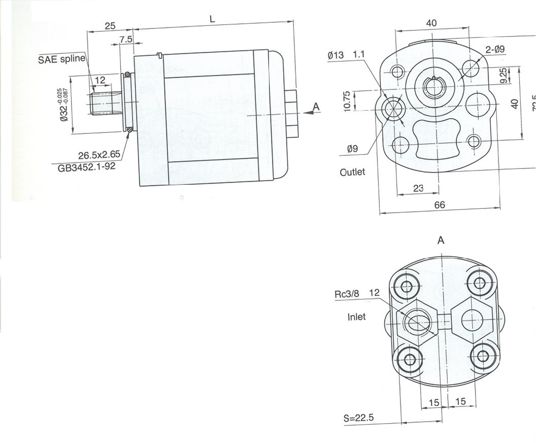 2018 Special Design Small Hydraulic Gear Pump Cbwn