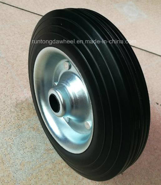 8X1.75'' Industrial Solid Rubber Tires with Centered Hub