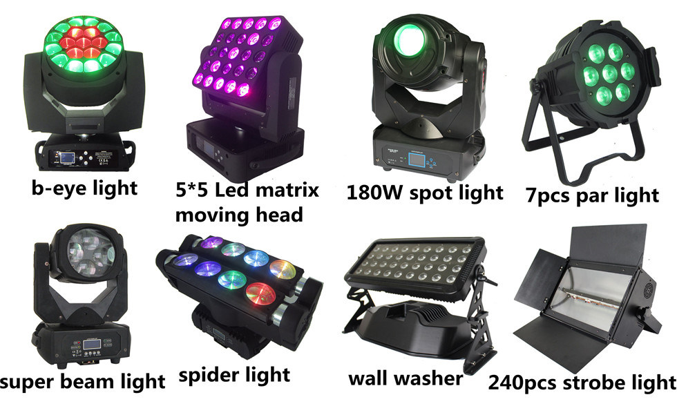 Stage Lighting 18PCS RGBWA LED Flat PAR Can Light