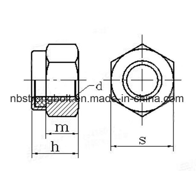 DIN985 Hex Nylon Lock Nut