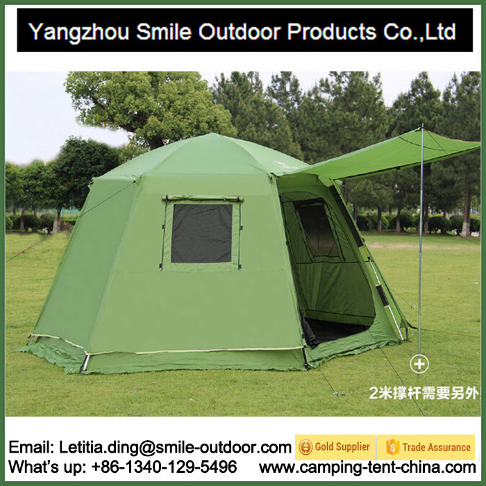 6-8 Persons Military Waterproof Hexagon Automatic Tent