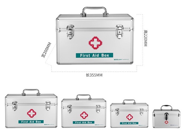 Metal Empty Lockable First Aid Kit with Security Lock