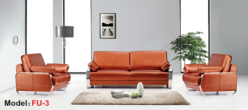 Modern Office Furniture Leather Sectional Reception Sofa (FB-3)