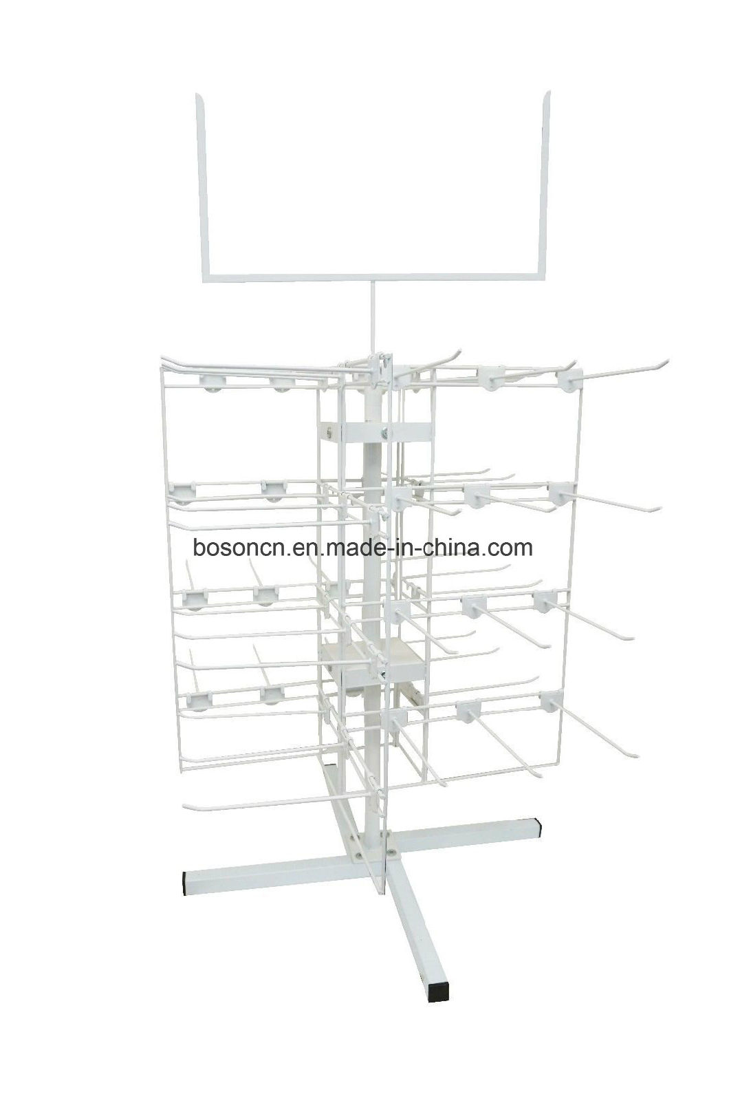 4 Sided Wire Rotating Grid Display Rack