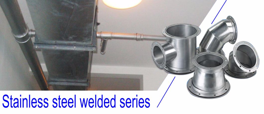 Stainless Steel Tee with Flange for Ventilation