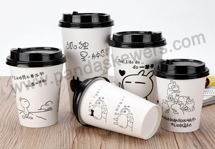 Customized Logo Printed Disposable Christmas Paper Coffee Cups