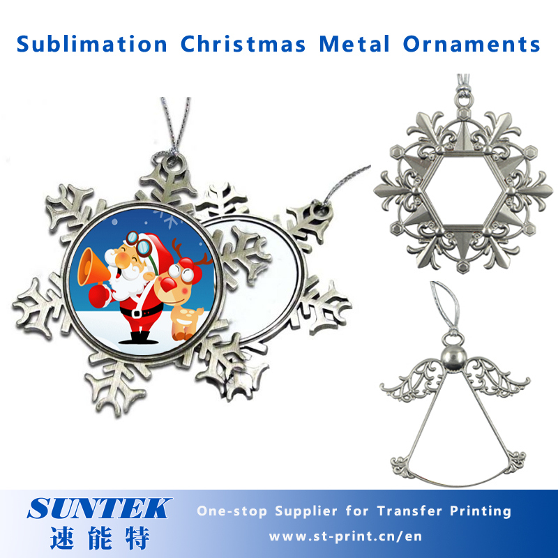 Wholesale Christmas Decorations Sublimation Ceramic Blank Pendant/Ornament