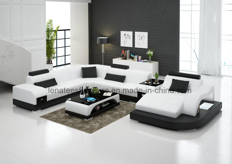 G8009 Luxury Furniture Genuine Leather Sofa New Model