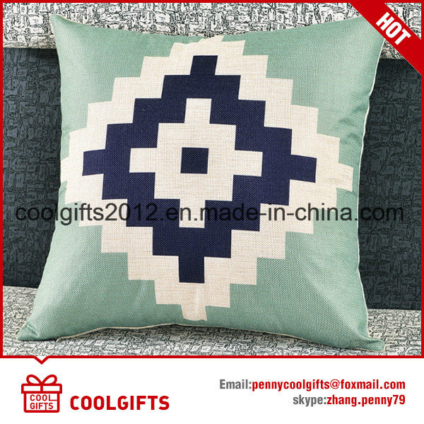2017 Wholesale Custom Printed Decorative Cotton Linen Cushion Pillow Covers