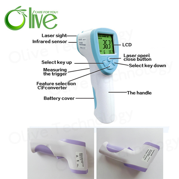 Infrared Electronic Thermometer for Forehead and Ear Thermometers