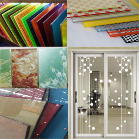 4-19digital Printing Tempered Laminated Building Window Glass Door