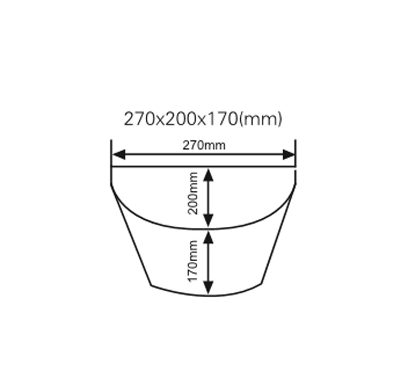 Plastic Bicycle Front Basket for BMX Bike (HBK-167)