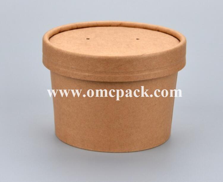 32oz Kraft Noodle Bowl for Take Away Food Packaging