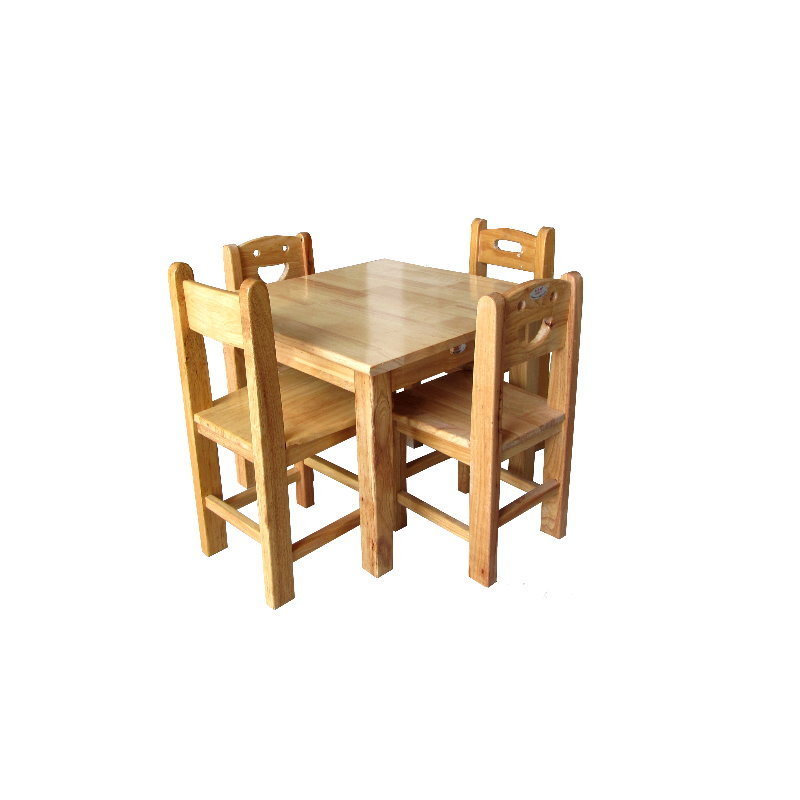 Children's Kindergarten Furniture of Wooden Tables and Chairs