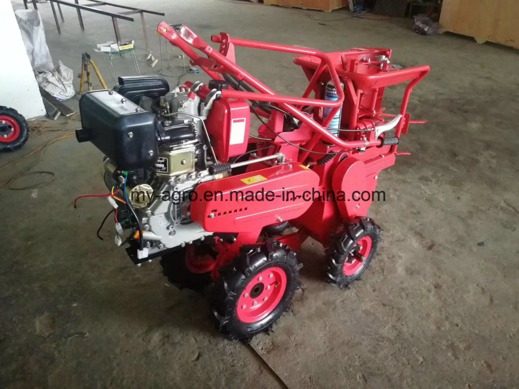 Self Walking One Row Mini Corn Harvester Combine Maize Harvester