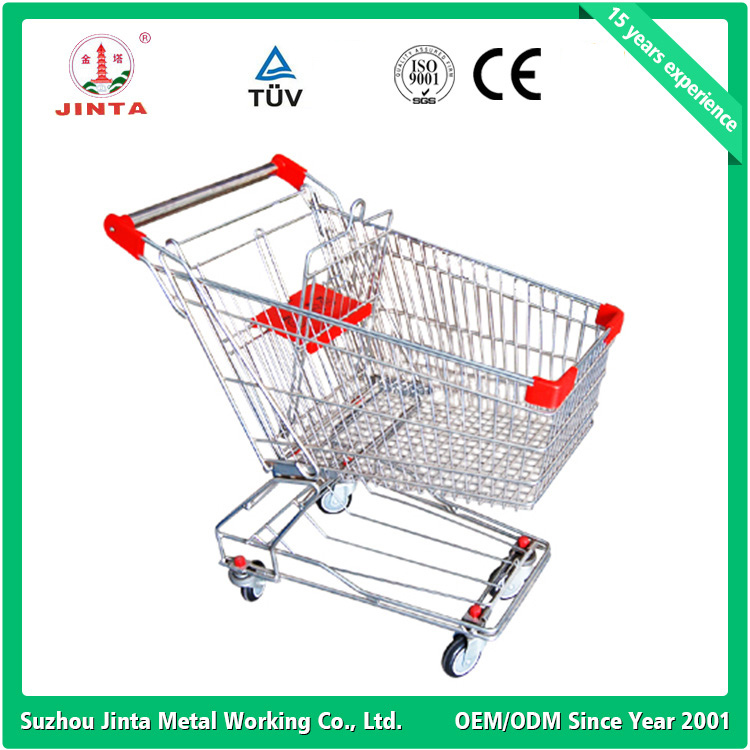 European Style Factory Direct Retail Supermarket Shopping Trolley (JT-E04)