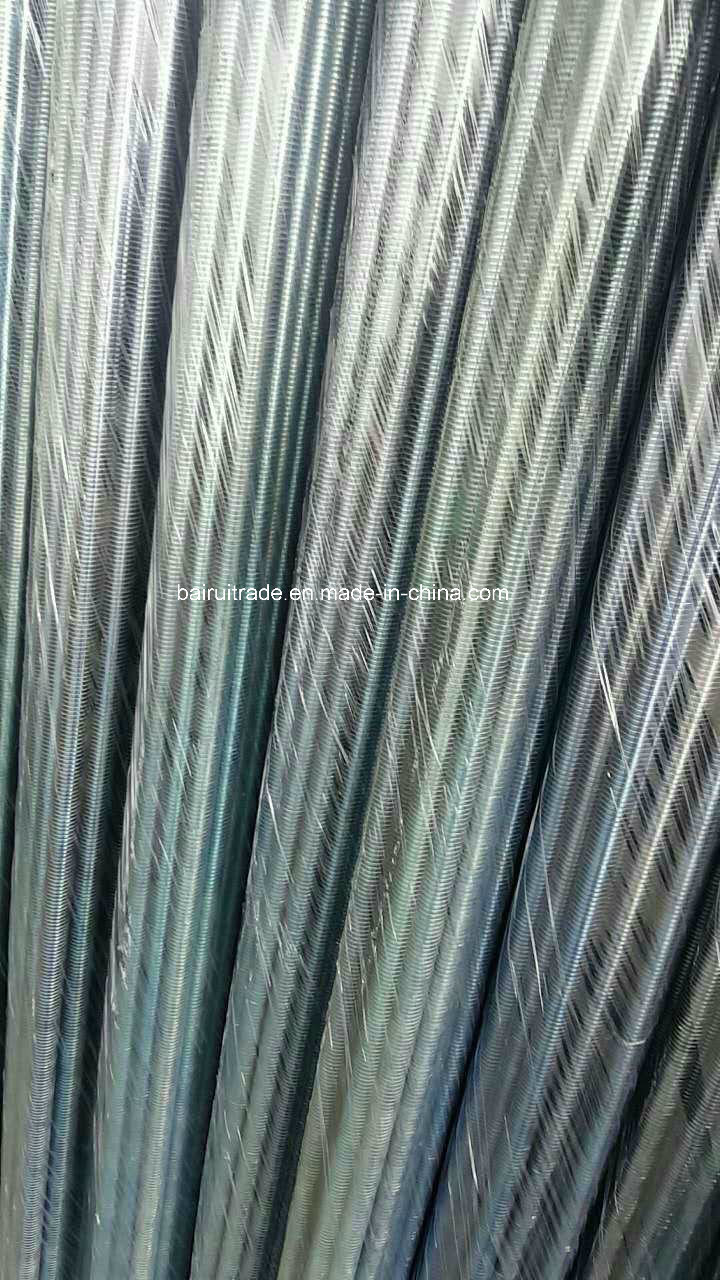 Threaded Bolt Threaded Rod Carbon Steel Zinc Plated for Export