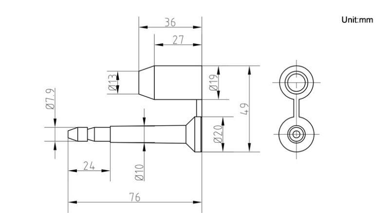 Tl1004 Hot Sellingmatch Numbered Bolt Seal for Customs Use