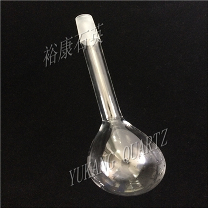 Customized Quartz Glass Distlling Flask with Quartz Ground Joint Stopper