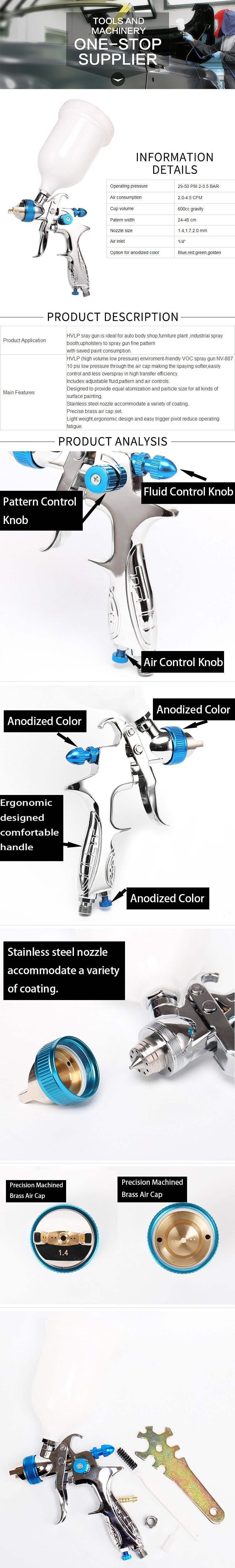 Nv-887 HVLP Voc Spray Gun