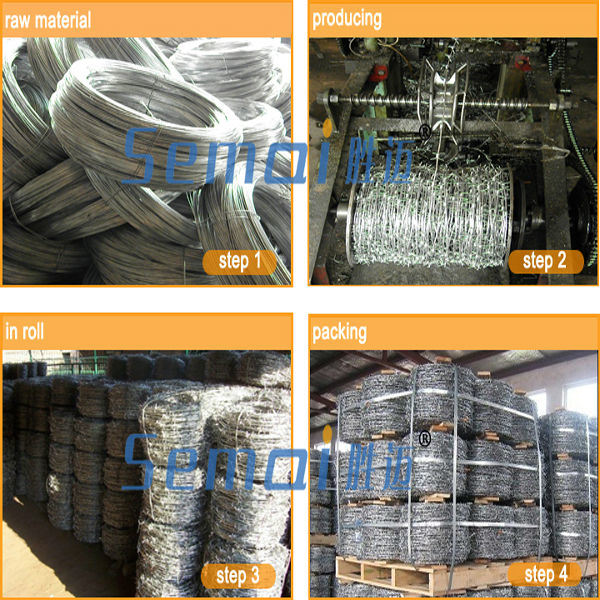Galvanized Barbed Wire with PVC Coated