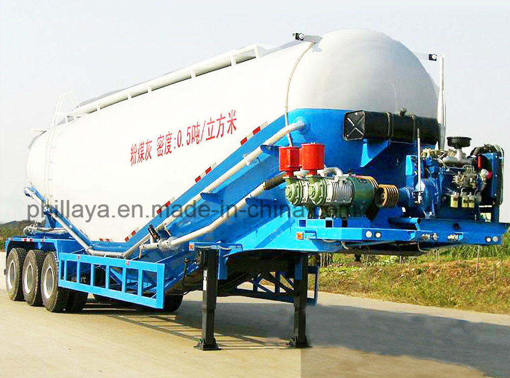 China 3 Axle 45cbm 50ton Bulk Cement Tank Semi Trailer