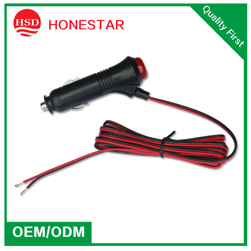 12V 24V Car Cigarette Lighter Adapter DC Cable