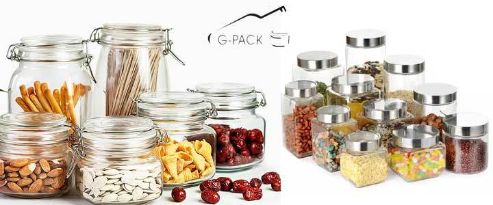 Flip-up Glass Kitchen Container/Airtight Storage Food Container
