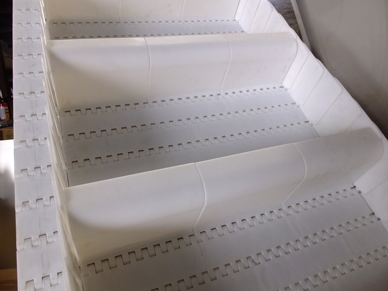 PVC PP Modular Belt Inclined Conveyor Chips Conveyor