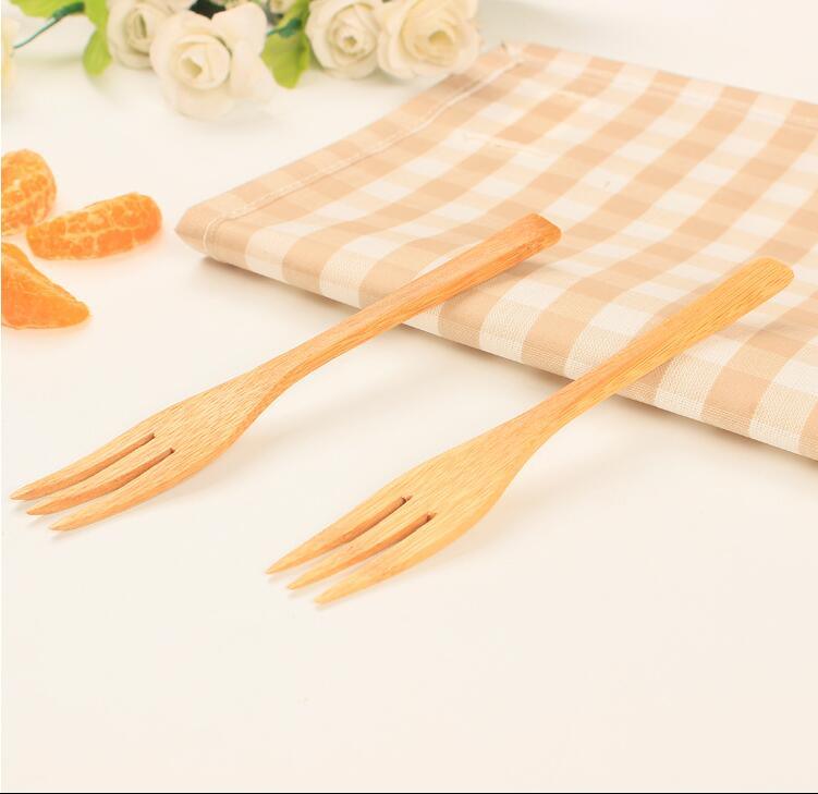 Eco-Friendly Flatware Bamboo Fork Fruit Fork Salad Fork Wooden Fork