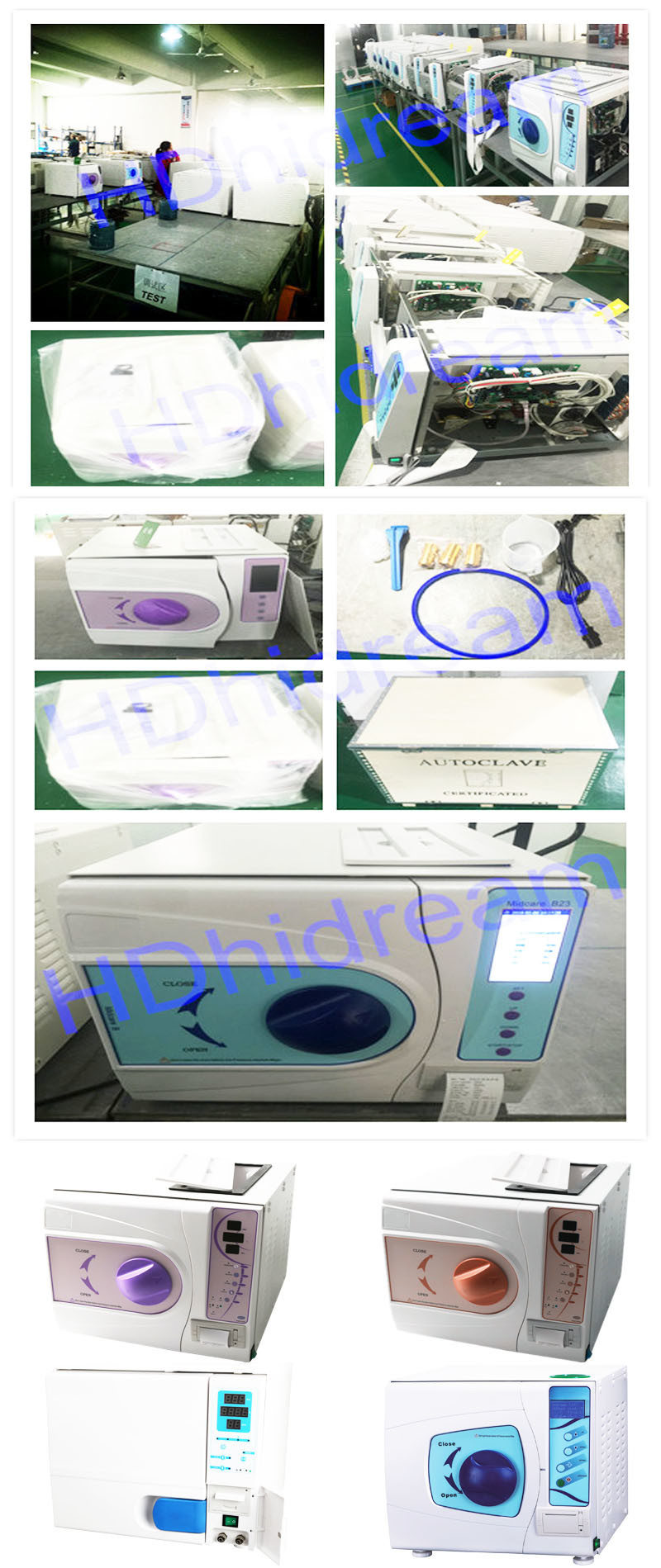 12L Small Vacuum Steam Sterilizer Autoclave Class B Dental Hospital