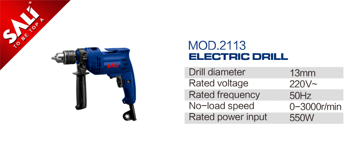 Sali Forward/Reverse Operation Multifunction High Comfort Level Electric Drill