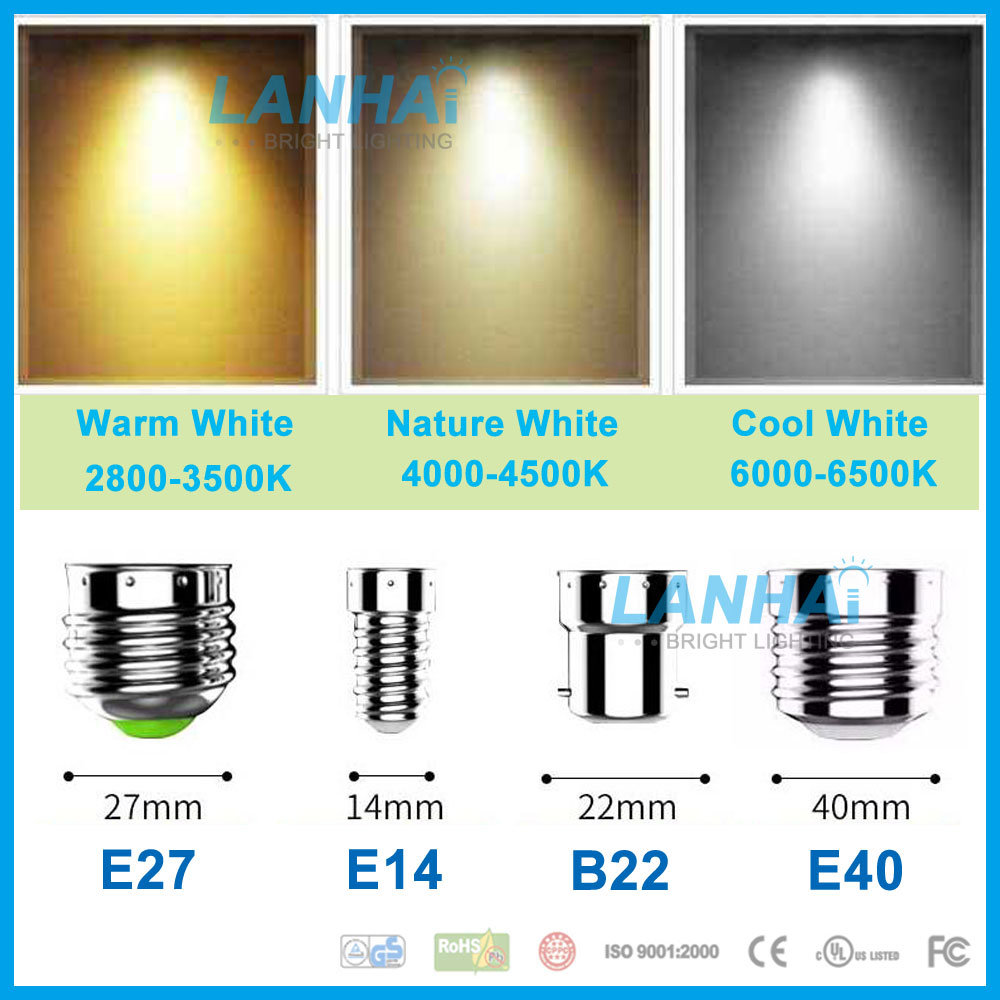 15W E27/B22/E14 Aluminum Globe Light LED Bulb