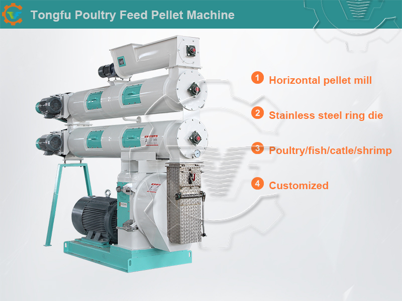 Poultry/Chicken/Cattle Feed Pellet Making Machine Pelletizer