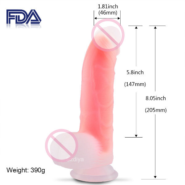 Adult Silicone Simulator Dick Vibrator Sex Toy for Women (DYAST395C)