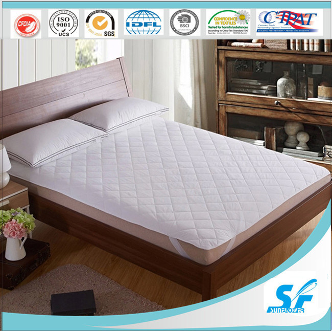 100%Cotton Fabric Quilted Wool Binding Mattress Topper