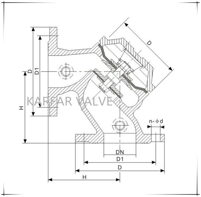 (100A) Diaphragm Actuated Angle Hydraulic Water Level Control Valve