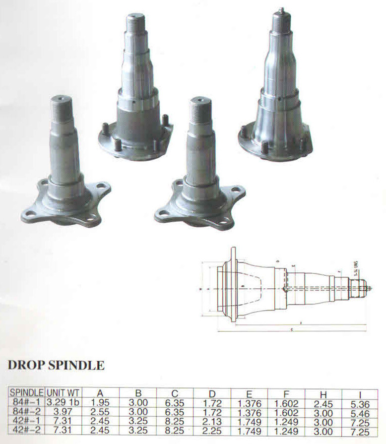 OEM Trailer Parts Drop Axle Forging Spindle