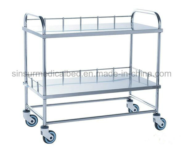 Medical Furnitures Multi-Function Stainless Steel Medical Appliance Trolley