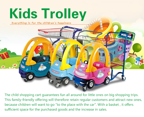 Plastic Colourful Kids Children's Store Supermarket Shopping Cart