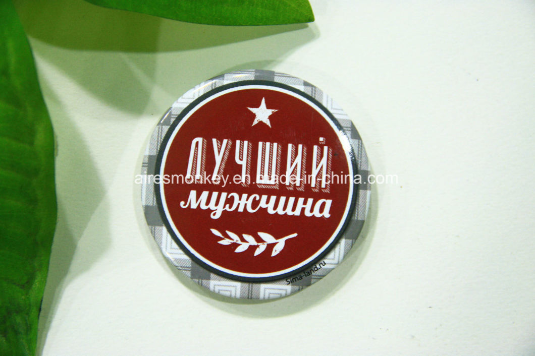 Customized Design Round Shape Souvenir Tin Fridge Magnets