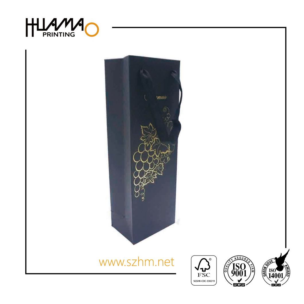 Fashion Promotion Printing Branded Name Foldable Gift Paper Bags
