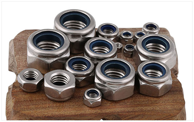 Hexagon Stainless Steel Hex Nylon Insert Nylock Lock Nut